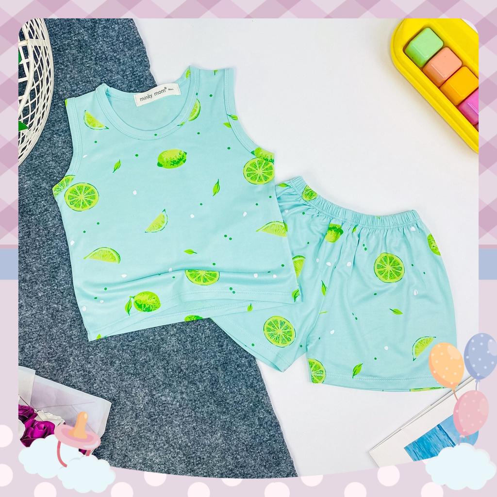 [BÉ 8-30KG] Đồ Bộ Thun Lạnh Minkymom Mặc Hè Cho Bé Họa Tiết Trái Cây Mát Mẻ Size - BLTC