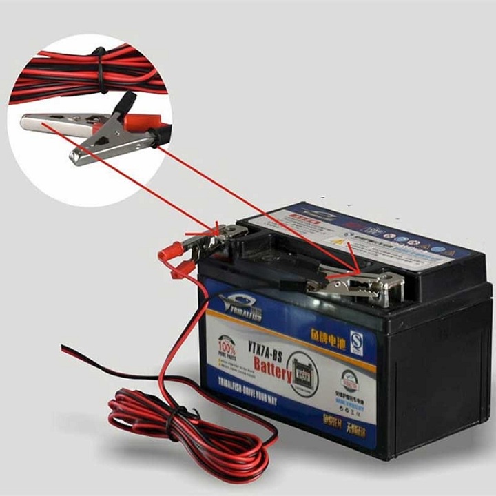 Bóng Đèn Kẹp Bình Ắc Quy, Đèn Kẹp Bình 12V 20W loại tốt kẹp lớn