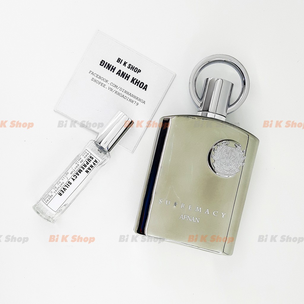 Bi K Shop - Nước hoa nam Afnan Supremacy Silver [Mẫu thử]