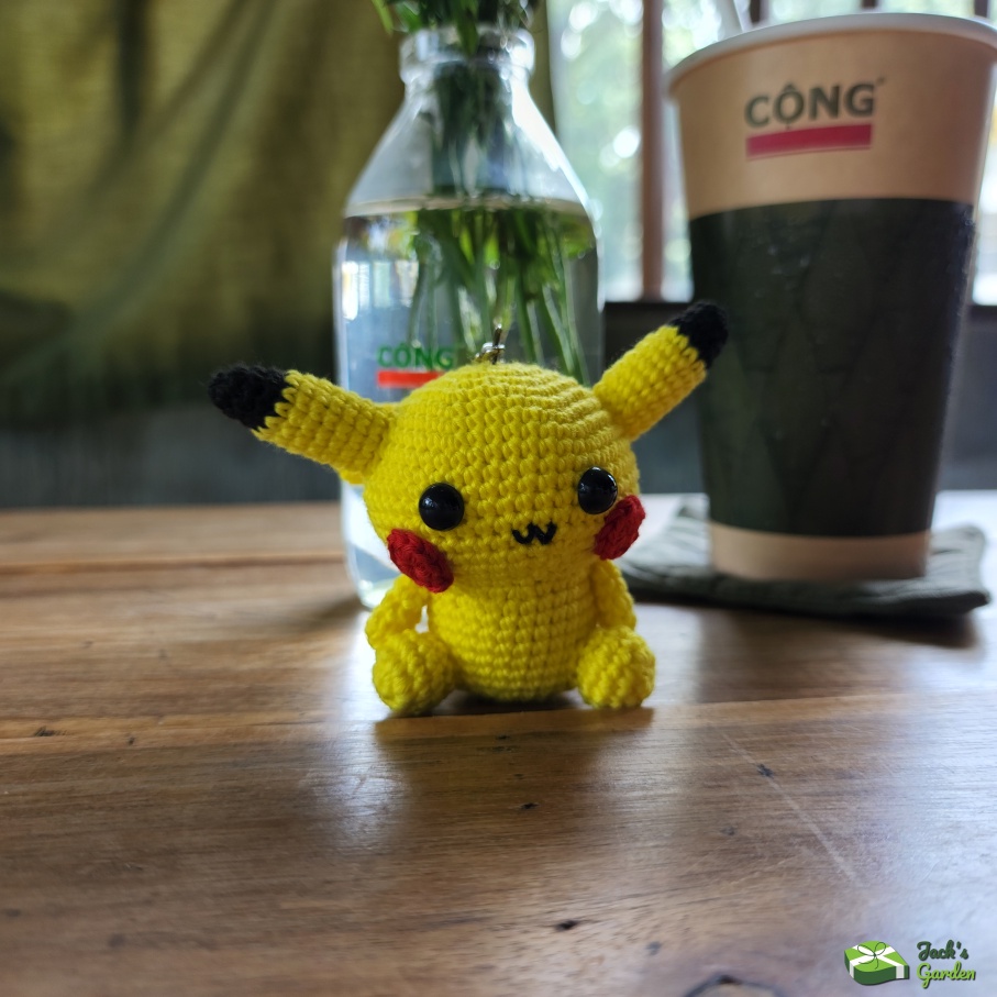 Móc khóa Pokemon bằng len handmade