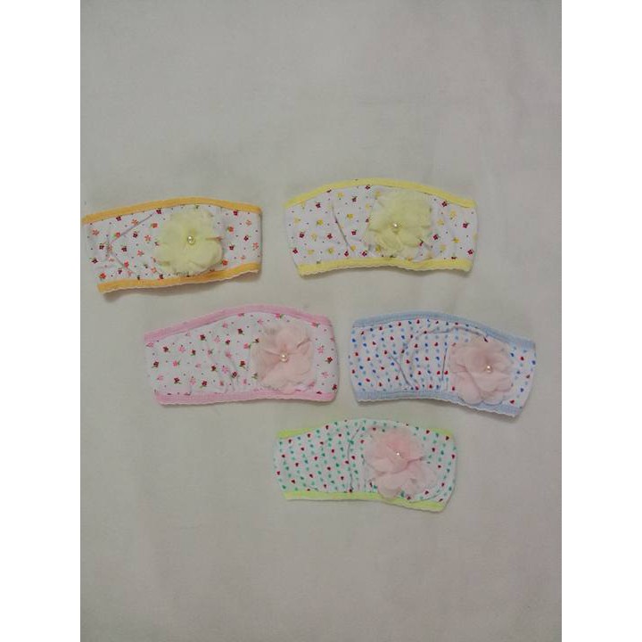 Mũ thóp bé gái đính hoa đẹp