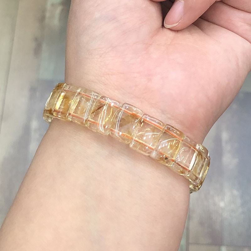 Vòng Tay Chuỗi Hạt Đá Topaz Tự Nhiên Thời Trang