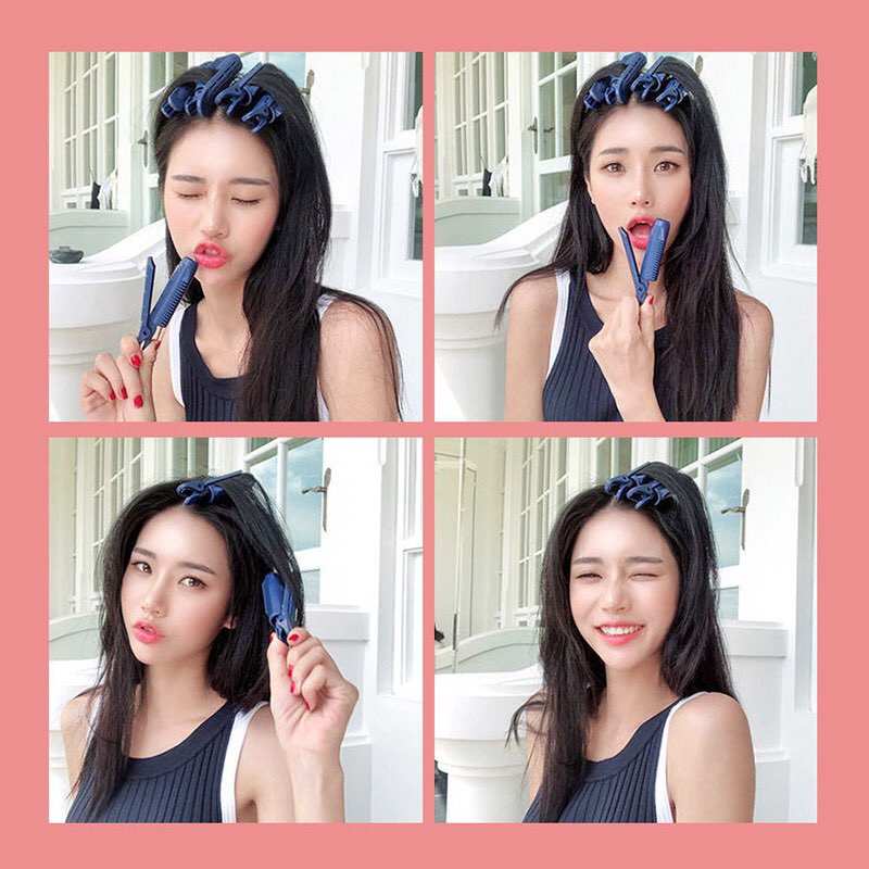 SET 3 KẸP PHỒNG CHÂN TÓC TỰ NHIÊN