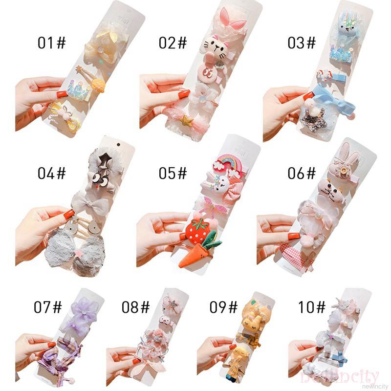 Kẹp tóc BB bọc vải lưới thiết kế xinh xắn phong cách dễ thương cho nữ