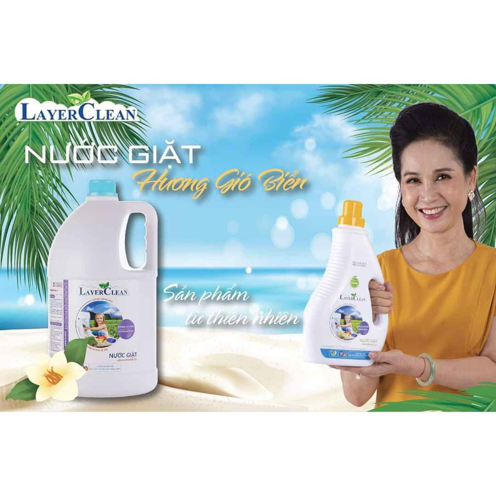 Nước giặt hữu cơ Layerclean hương poppy (nước hoa) 4L