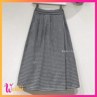 Chân Váy dài chân váy chữ A họa tiết Caro TORSY-3282  Wami.official