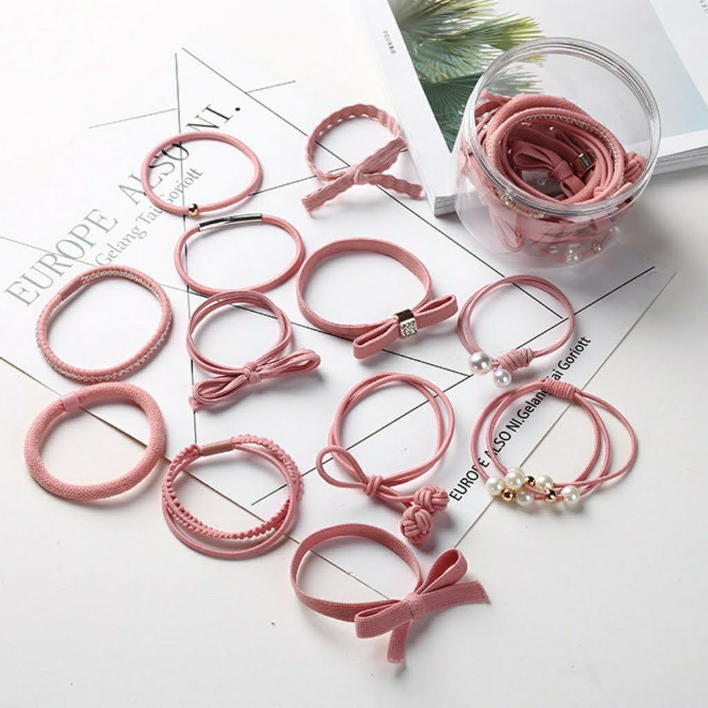Hôp 12 Thun Cột Tóc Kiểu Hàn Cực Xinh