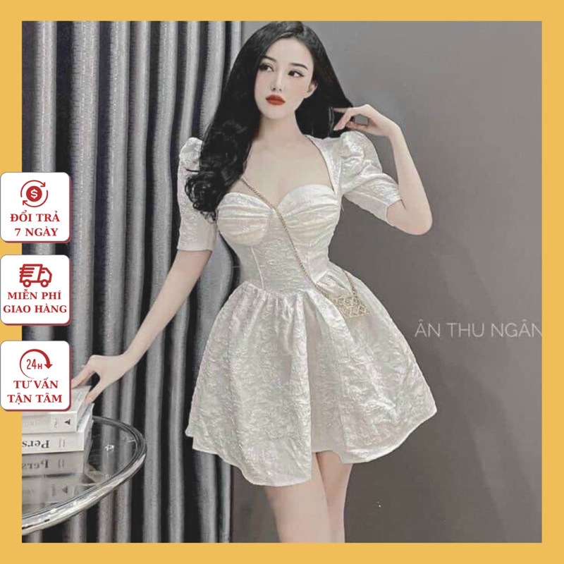 ĐẦM GẤM XOÈ CÚP NGỰC