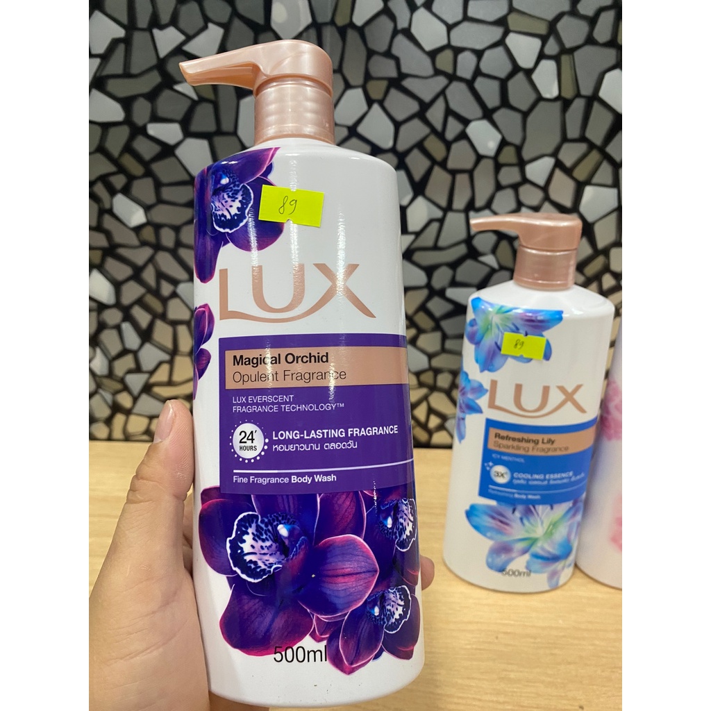 Sữa tắm Lux HÀNG NỘI ĐỊA Thái Lan dung tích 500ml. Sữa tắm trắng da Lux hương nước hoa các vị