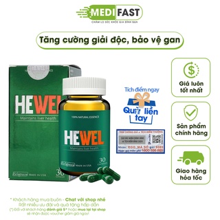 Hewel - Viên uống giải độc gan, tăng cường chức năng gan, bảo vệ và tái tạo tế bào gan - Hộp 30 viên