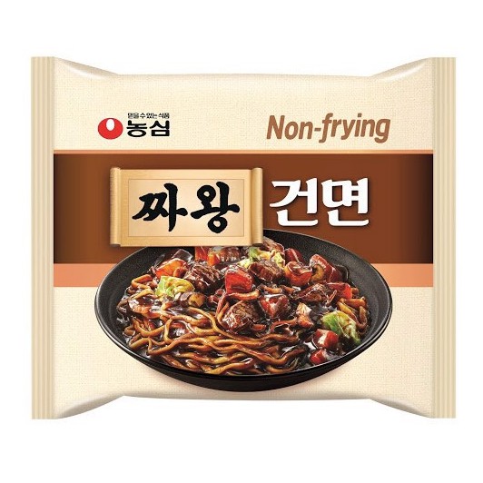 Mì tương đen - [농심]짜왕건면(멀티팩) 119g (119g*4)*8