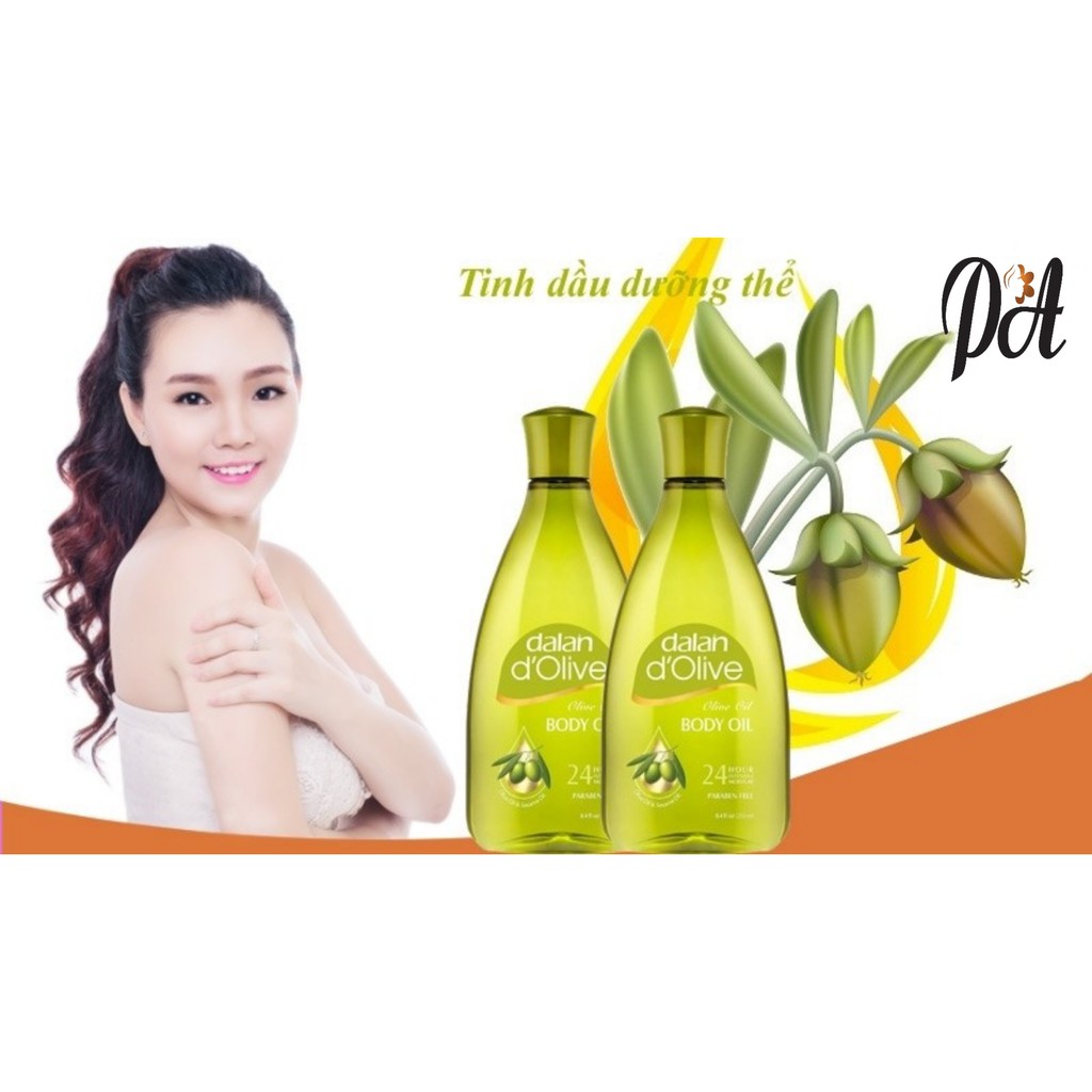 Tinh dầu Dalan d’0live Body oil 24 hour 250ml- Olive (K305)