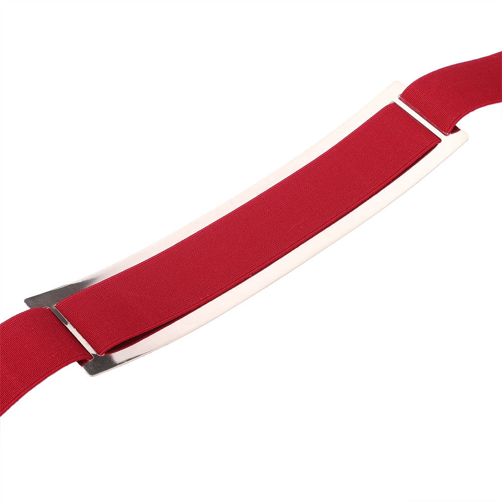 Thắt Lưng Co Giãn Mặt Gương Kim Loại Thời Trang Cá Tính Cho Nữ