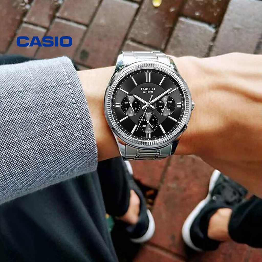 [Mã FARSBR243 giảm 15% đơn 249K] Đồng hồ nam CASIO MTP-1375D-1AVDF chính hãng - Bảo hành 1 năm, Thay pin miễn phí