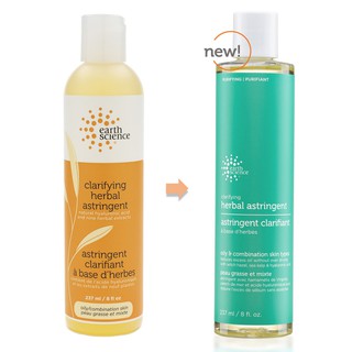 Mẫu Mới - Toner Thảo Mộc Earth Science Clarifying Herbal Astringent Cho Da Thường/Da Dầu/Hỗn Hợp