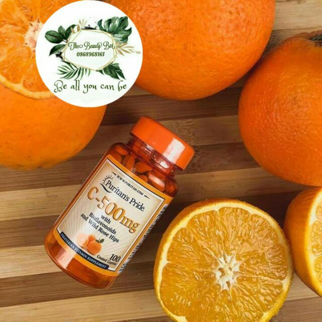 Viên uống bổ sung Vitamin C Puritan's Pride Vitamin C 1000mg with Bioflavonoids & Rose Hip nhập khẩu từ Mỹ