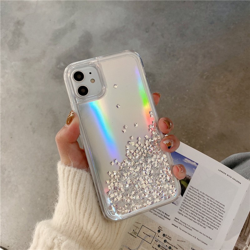 Silver iPhone Mobile Phone Cases For iPhone 11 Pro Max / iPhone12 / iPhone X / iPhone 7 Plus / iPhone 8 / iPhone 6 / iPhone 11 Silver Color Anti Drop Back Cover for Cell Phones