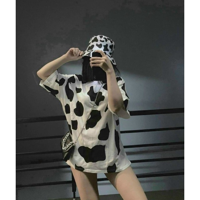 Áo thun hoạ tiết phom rộng