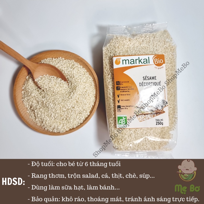 [MARKAL] MÈ TRẮNG HỮU CƠ 250gr