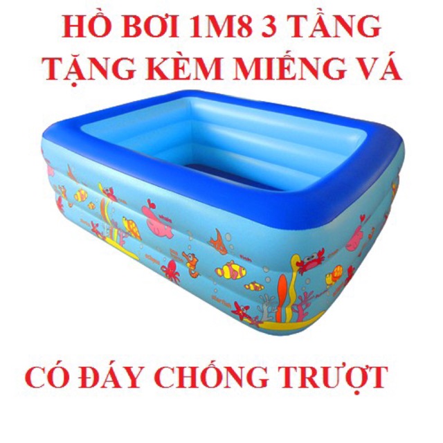 Bể bơi 1m8 3 tầng. Bể bơi phao. Bể bơi giá tốt. HCM