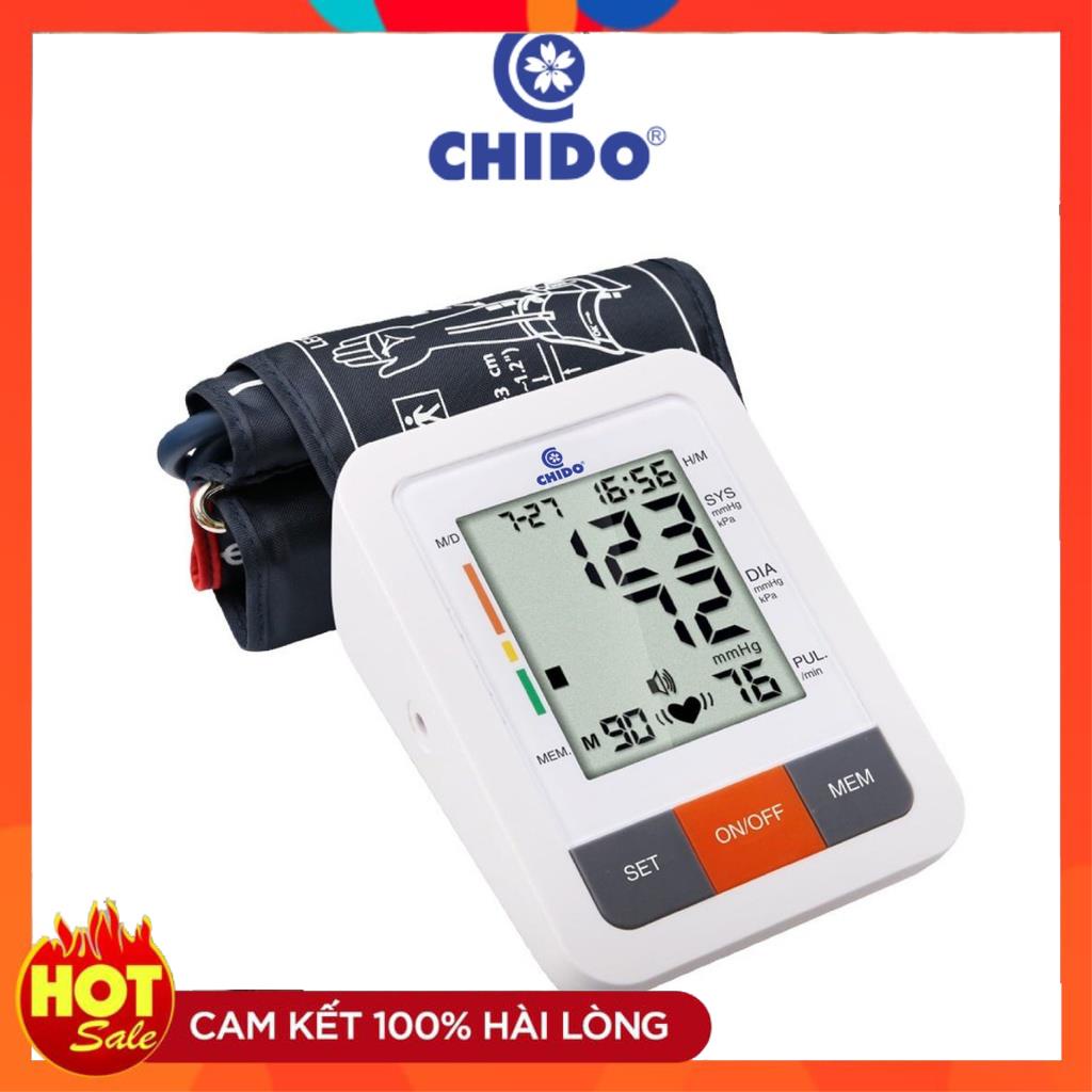 Máy đo huyết áp bắp tay Chido, máy đo huyết áp tự động mẫu mới 2022. Bảo hành chính hãng 24 tháng