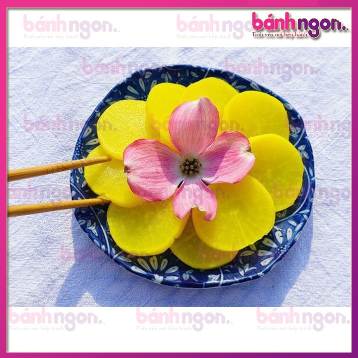 Củ Cải Vàng Muối Nguyên Cây Hàn Quốc Chua Giòn, Ngọt Ngọt 500g