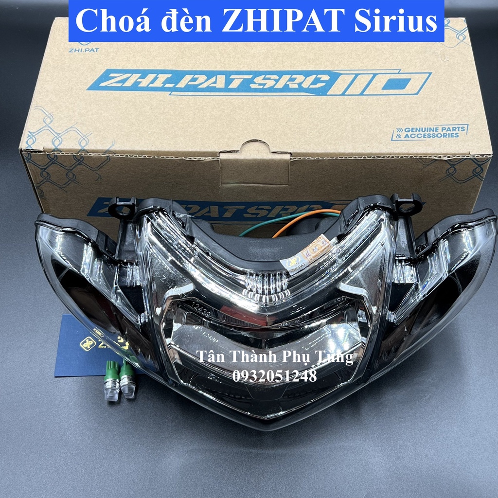 Choá đèn, Pha đèn Led ZHIPAT Sirius 2 tầng -Bảo hàng 1 năm Phukienxemay