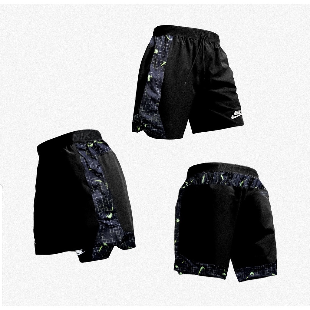Quần short thể thao chạy bộ/tập gym chất thun thể thao chuyên dụng mịn mát, phối lưới thông thoáng 9066
