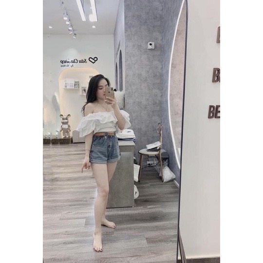 Quần short jean 0005, 6716 nữ chất jean đẹpI Trần Hân Shop 20003923 ( kèm đai nịt)