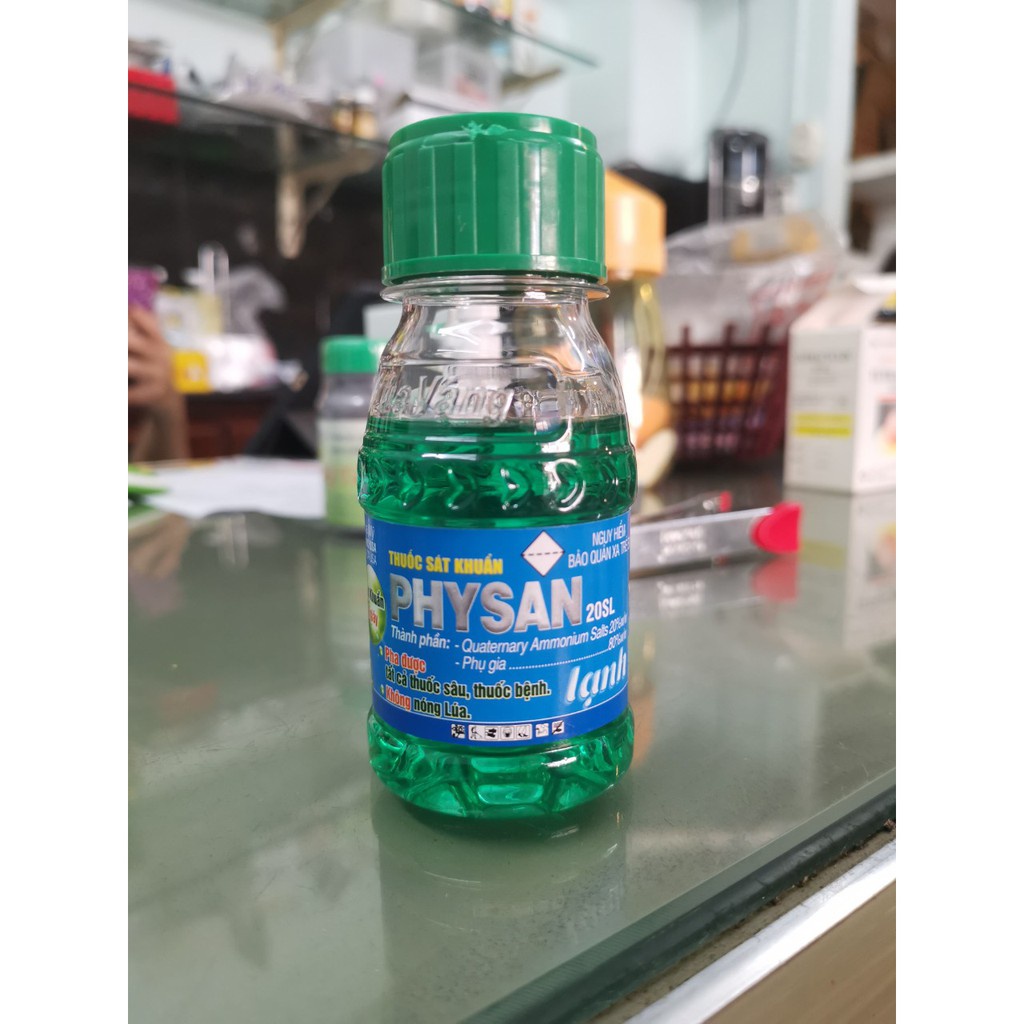 PHYSAN 20SL Chai 100ml - Thuốc đặc trị thối nhũn, cháy bìa lá do vi khuẩn (Physan Lạnh) Thuốc sát khuẩn hiệu quả nhanh