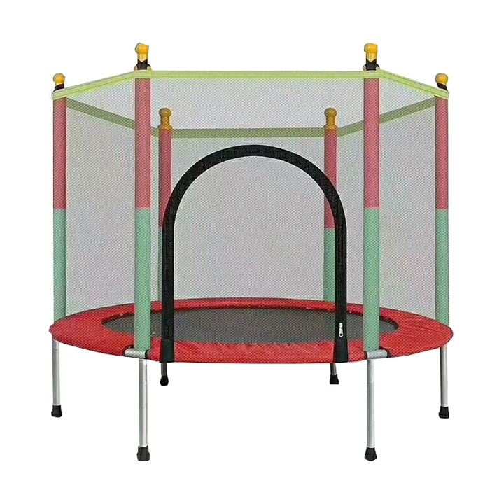 Quây nhún lục giác, Quây bóng khung sắt, Đệm nhún nhảy lò xo có thể gấp gọn, dễ dàng di chuyển
