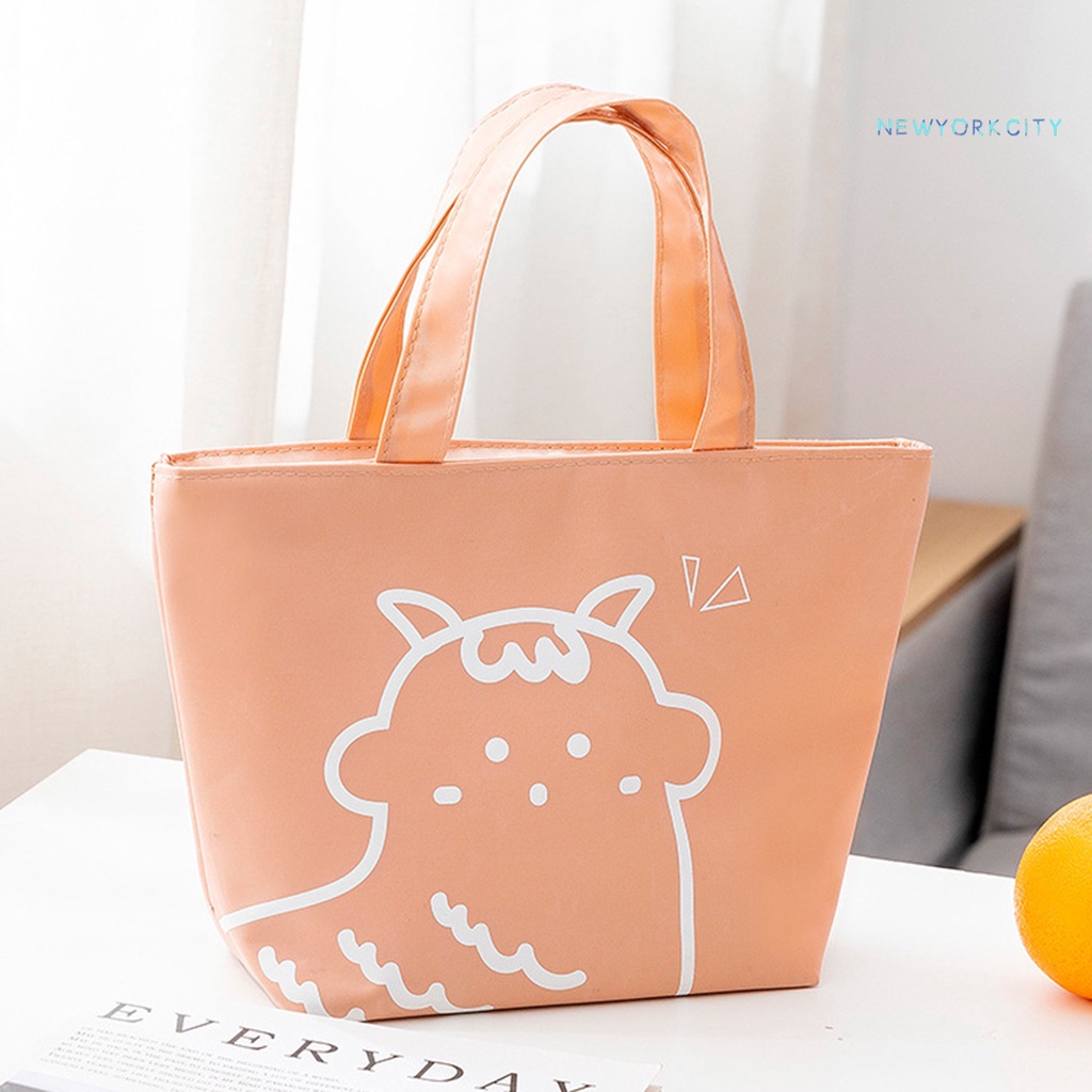 Túi Đựng Cơm Trưa NYC Vải Canvas Dày Dặn Chống Thấm Nước Chống Bẩn Với Tay Cầm Tiện Dụng Cho Văn Phòng