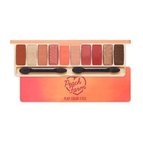 (Order) Bảng phấn mắt tông cam đào Play color eyes peach farm