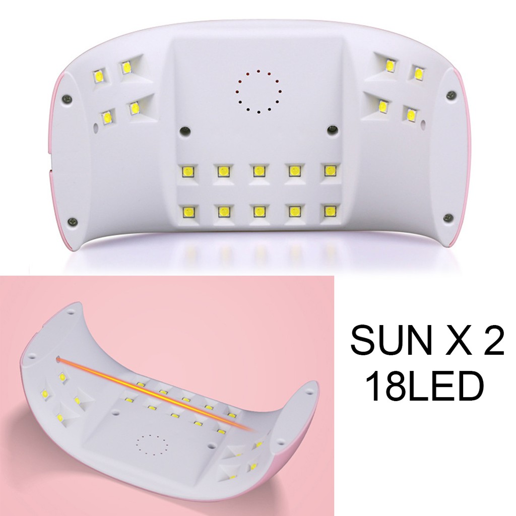 Ưu đãi bỏng tay Máy Hơ Gel SUN X2 18W Chính Hãng UV/LED