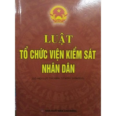 Sách Luật tổ chức viện kiểm sát Nhân dân