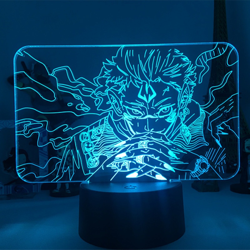 Đèn LED 3D 7 màu hình nhân vật Jujutsu Kaisen
