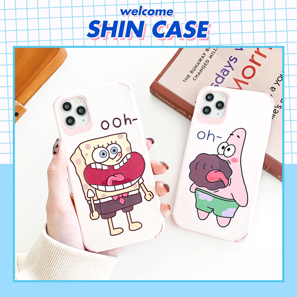 Ốp lưng iphone Bob & Patrick da viền chống va đập 5/5s/6/6plus/6s/6splus/7/7plus/8/8plus/x/xs/11/12/pro/max/plus/promax | BigBuy360 - bigbuy360.vn