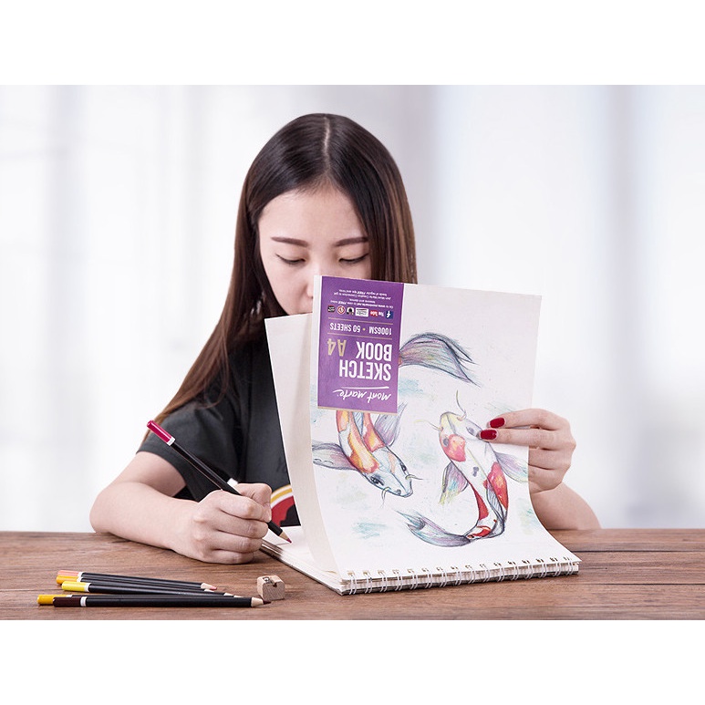 Sổ tay vẽ chì - Sketchbook 130gsm 50 tờ