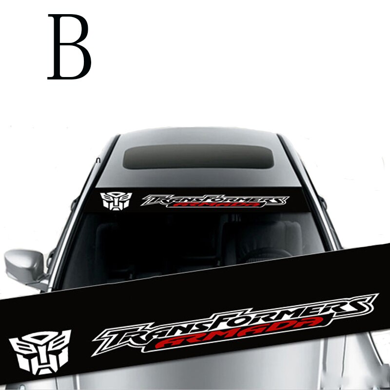 Miếng DECAL Dán Kính Chắn Gió Xe Hơi 130x21cm Tiện Dụng