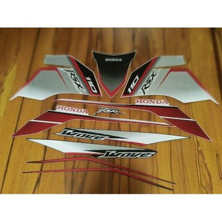 Bộ tem wave RSX 110 2012 màu trắng đỏ