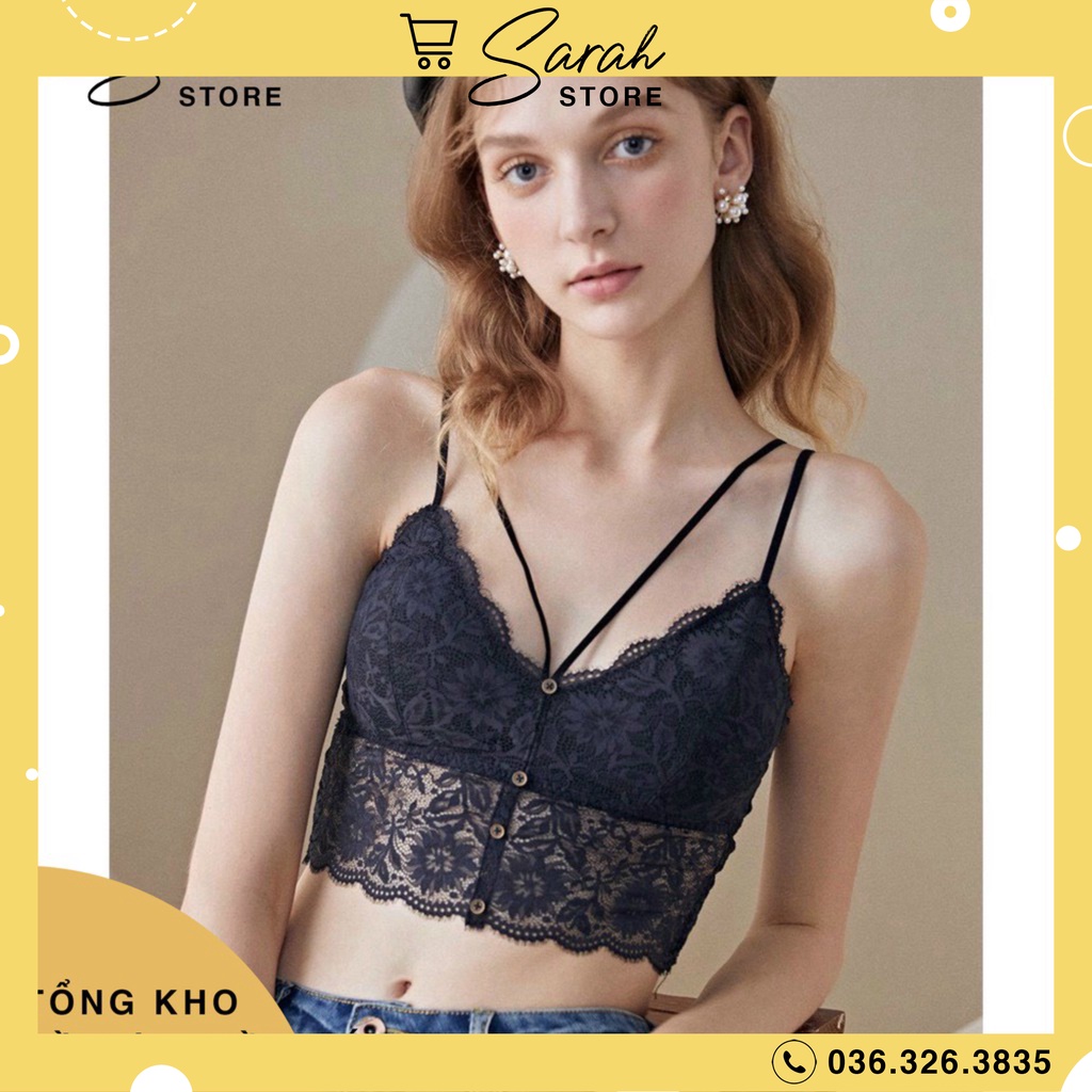 Áo Bra Ren Hoa 4 Khuy Cao Cấp Siêu Sexy 0882 Áo Ren Sexy Có Mút Đệm | BigBuy360 - bigbuy360.vn