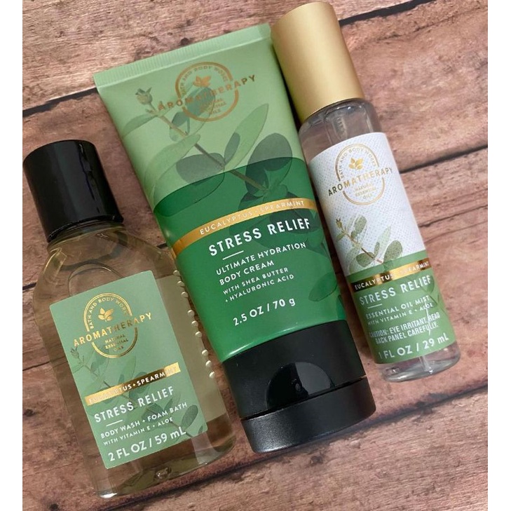 Eucalyptus & Spearmint -Bộ chăm sóc toàn thân xịt sữa tắm dưỡng thể Aromatherapy