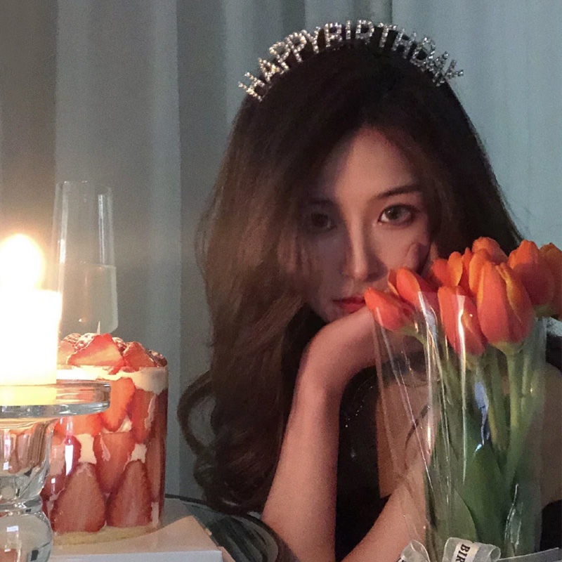 Băng Đô Hình Chữ Happy Birthday Đính Đá Lấp Lánh Xinh Xắn