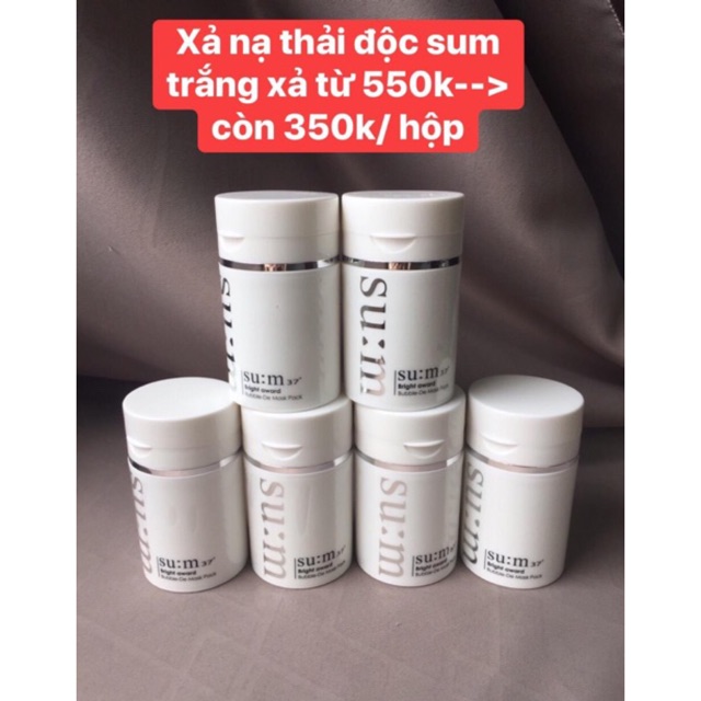NẠ SỦI SUM TRẮNG Thải độc, DƯỠNG TRẮNG, SE KHÍT LỖ CHÂN LÔNG SỈ