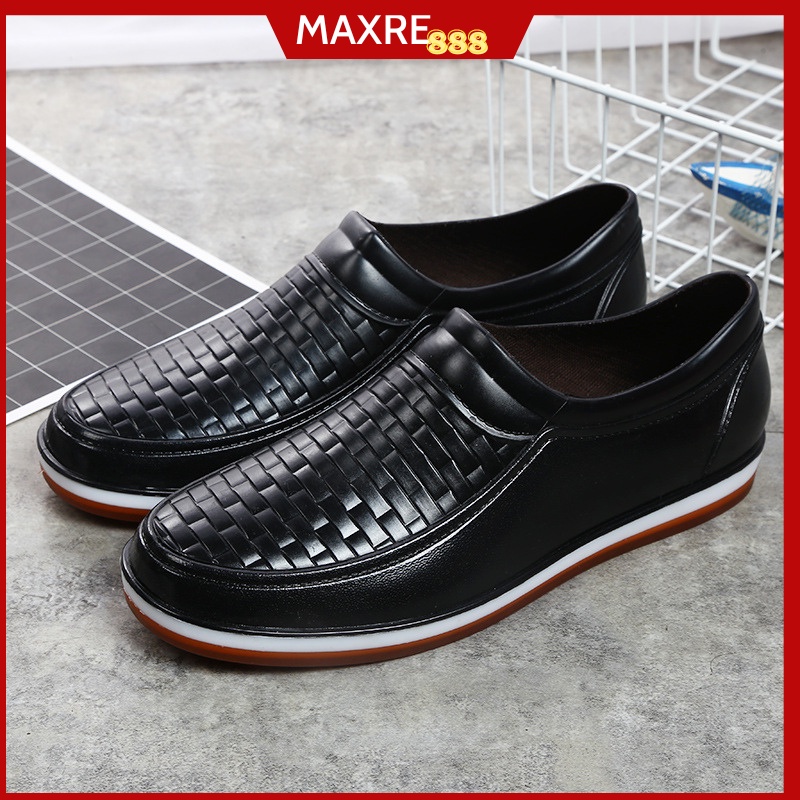 Giày lười nam cao cấp đi mưa chống nước tiện lợi, phong cách thời trang công sở