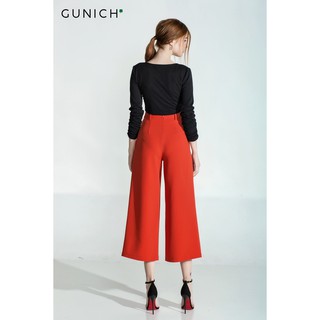 Quần culottes cam đắp chéo Gunich