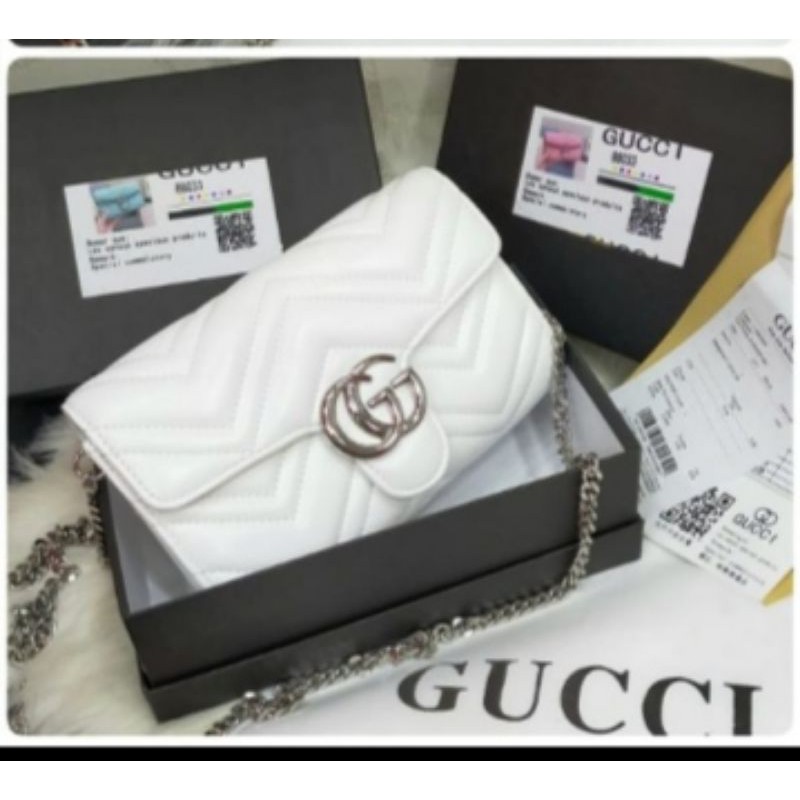 Gucci Túi Đeo Chéo Thiết Kế Trẻ Trung Hợp Thời Trang