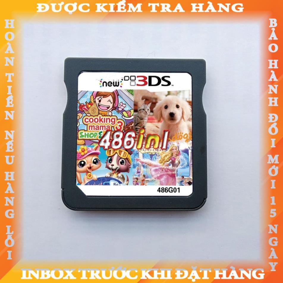 Thẻ Game 486 Trong 1 Cho NDS NDSL NDSI NDSiLL/XL 2DSLL/XL 2DS 3DS 3DSLL/XL huynhtruc