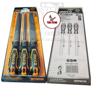 8" bộ giũa thép 3 chi tiết ingco hktfs1308