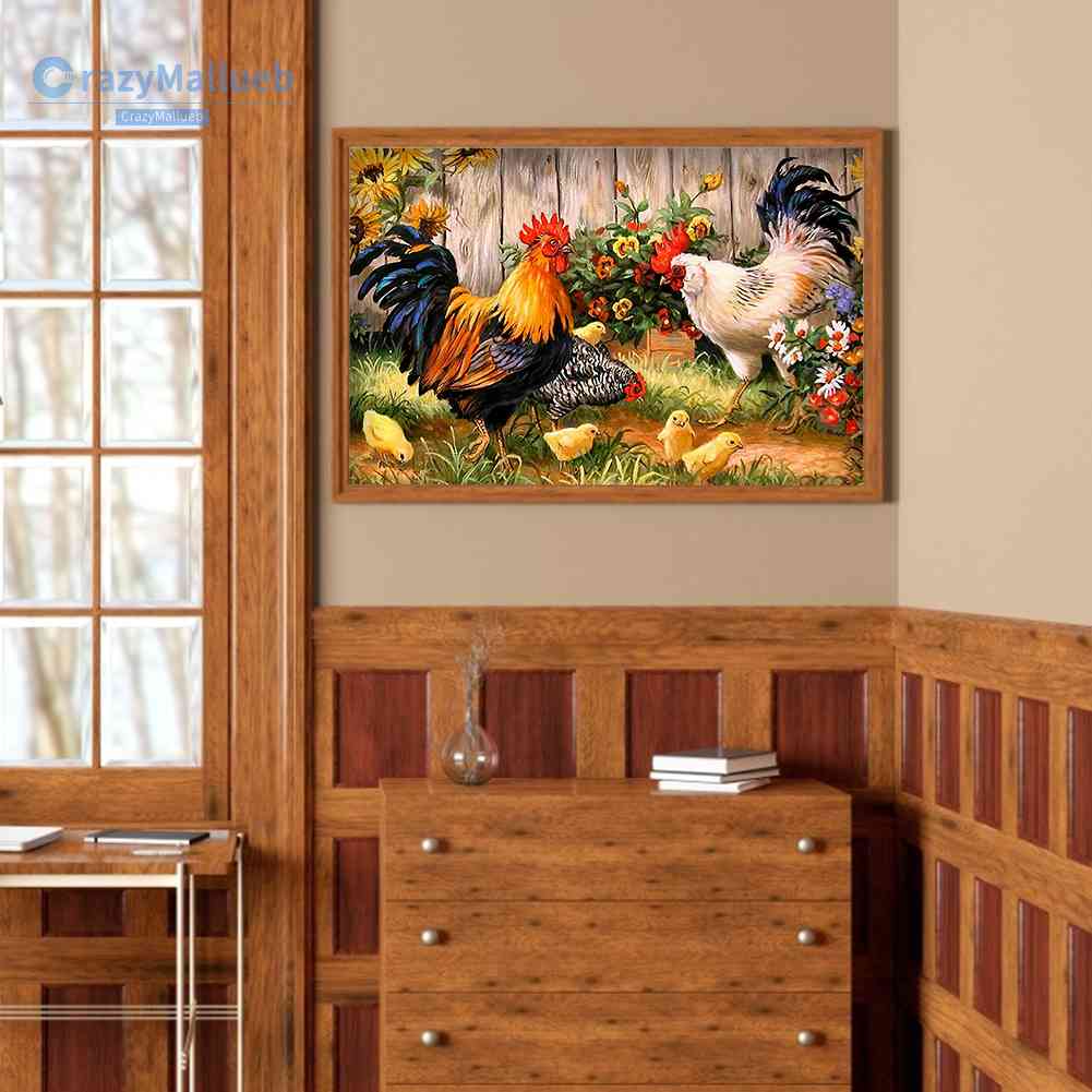 Bộ Tranh Thêu Chữ Thập Tự Làm Hình Gà Con 11CT